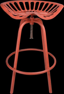 Taburete Dise�o Tractor Rojo Acero